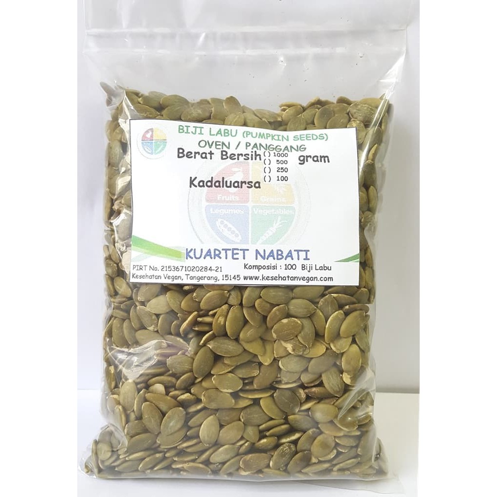 

Pumpkin Seed - Biji Labu Kupas - Oven - Roasted - Matang 500 Gr