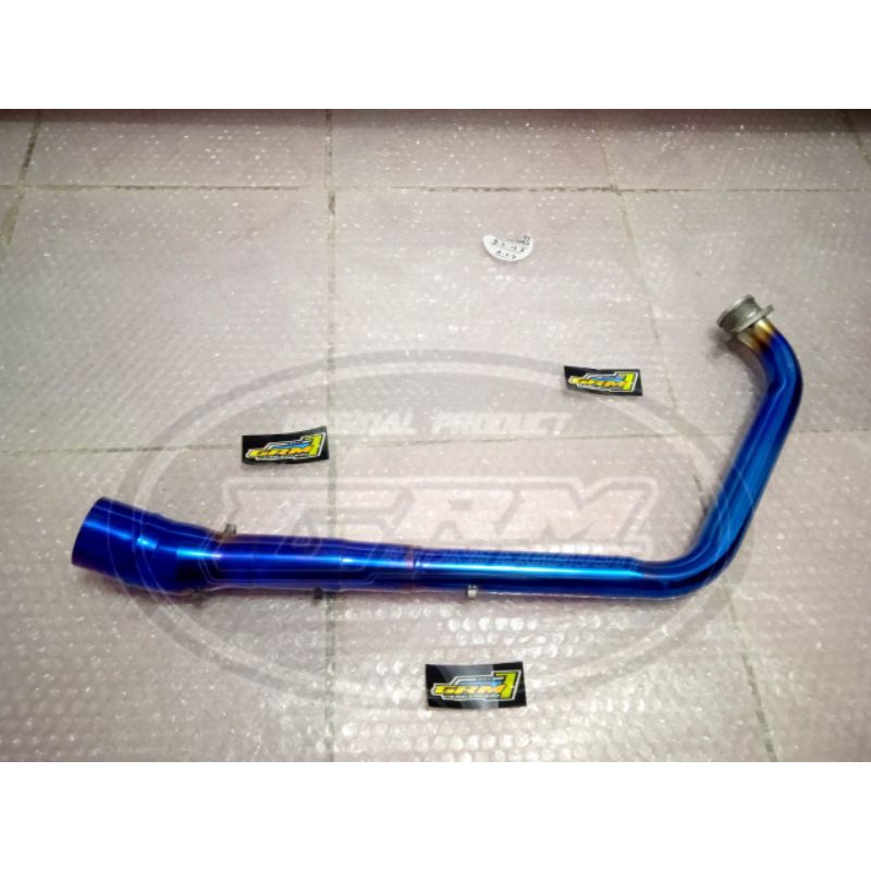 Pipa Leher Knalpot Racing Model Underbelly/Kolong Biru Bluemoon cb150 cbr150 r15 mt15 xabre vixion