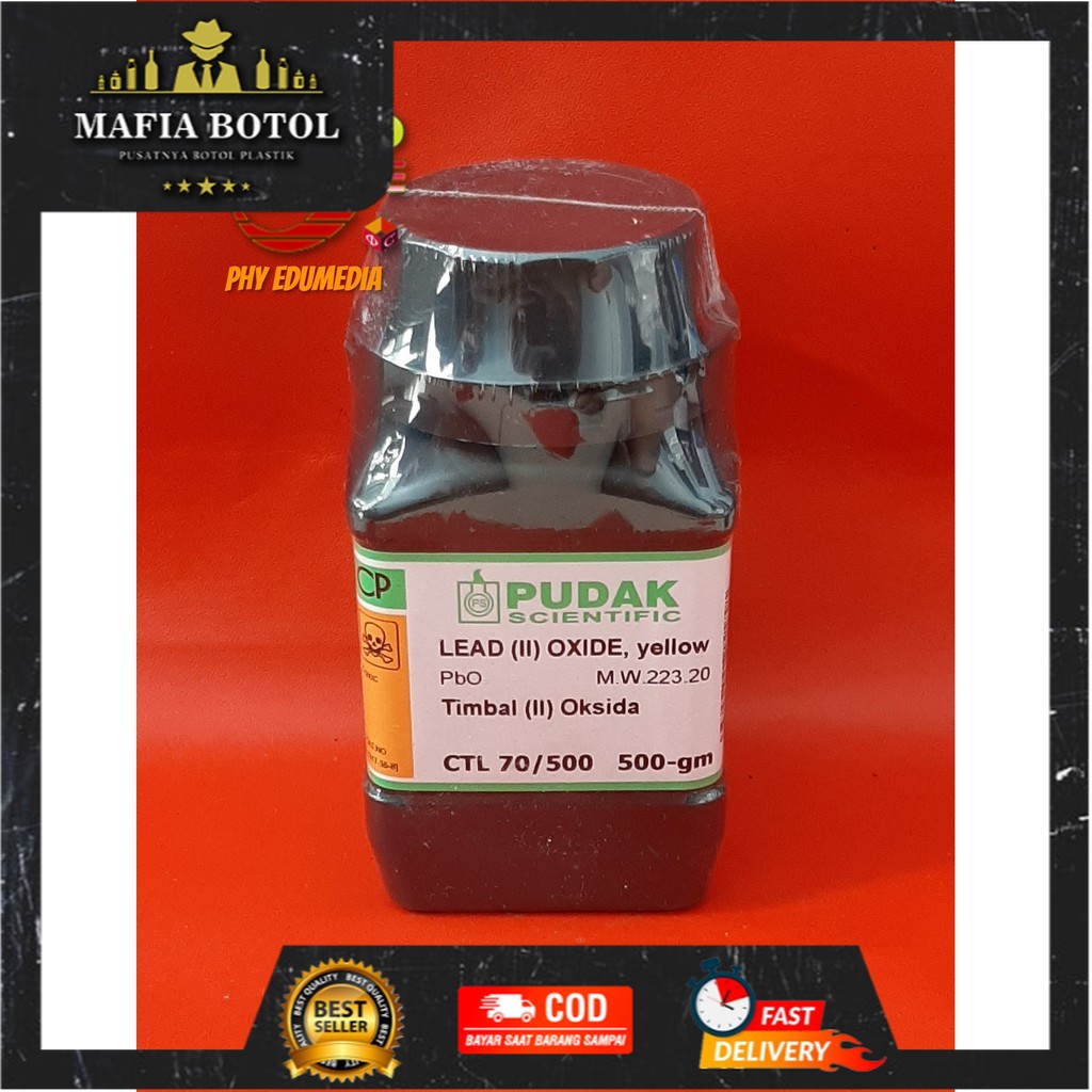 Timbal (II) Oksida / Lead (II) Oxide / PbO PUDAK Per 10 gram