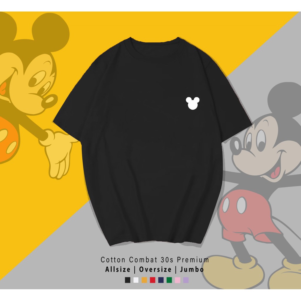 MICKEY HEAD SIDE / TERMURAH / PREMIUM BAJU KAOS  / T-SHIRT / KATUN LENGAN PENDEK / TUMBLR TEE