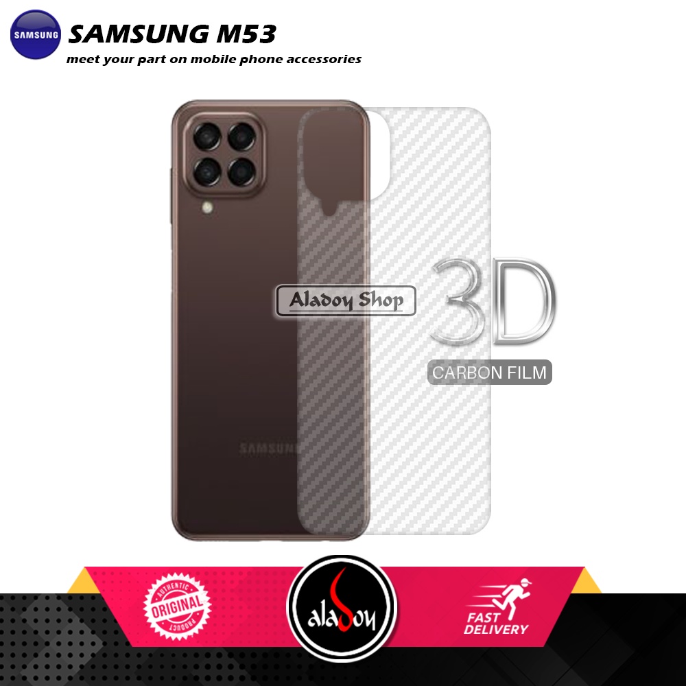 Case Samsung M53 2022 Armor Fusion Transparent Casing Free Skin Carbon 3D