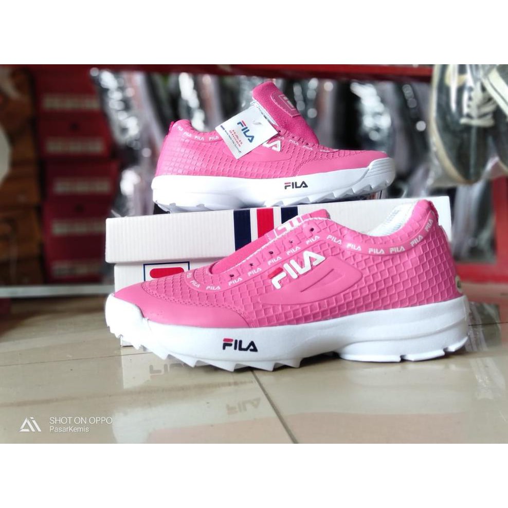 HOT SEPATU CEWEK WANITA FILA GRADE ORIGINAL SPORT KETS SNEAKER TERLARIS