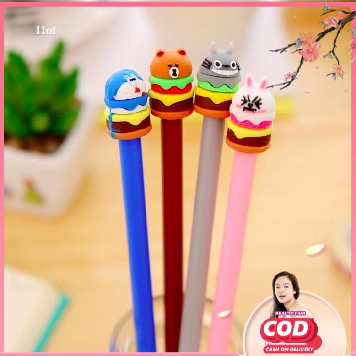 

[BF] PULPEN HAMBURGER CARTOON - BALLPOINT BOLPEN PENA LUCU KARTUN KARAKTER BURGER