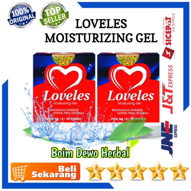 100% ASLI Loveles moisturizing gel Obat Kuat Oles khusus pria