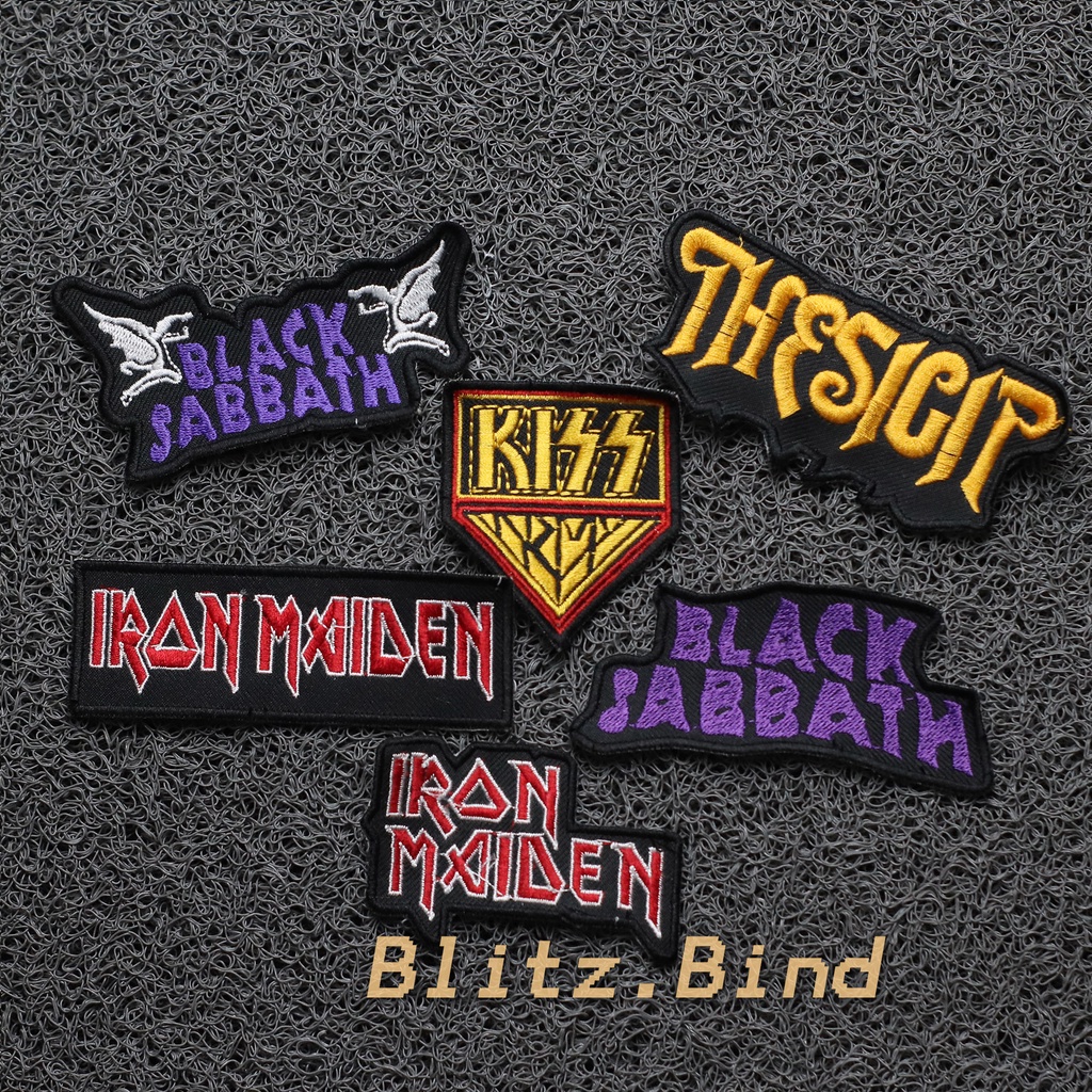 Patch bordir Emblem jahit BAND MUSIK THE SIGGIT/KISS