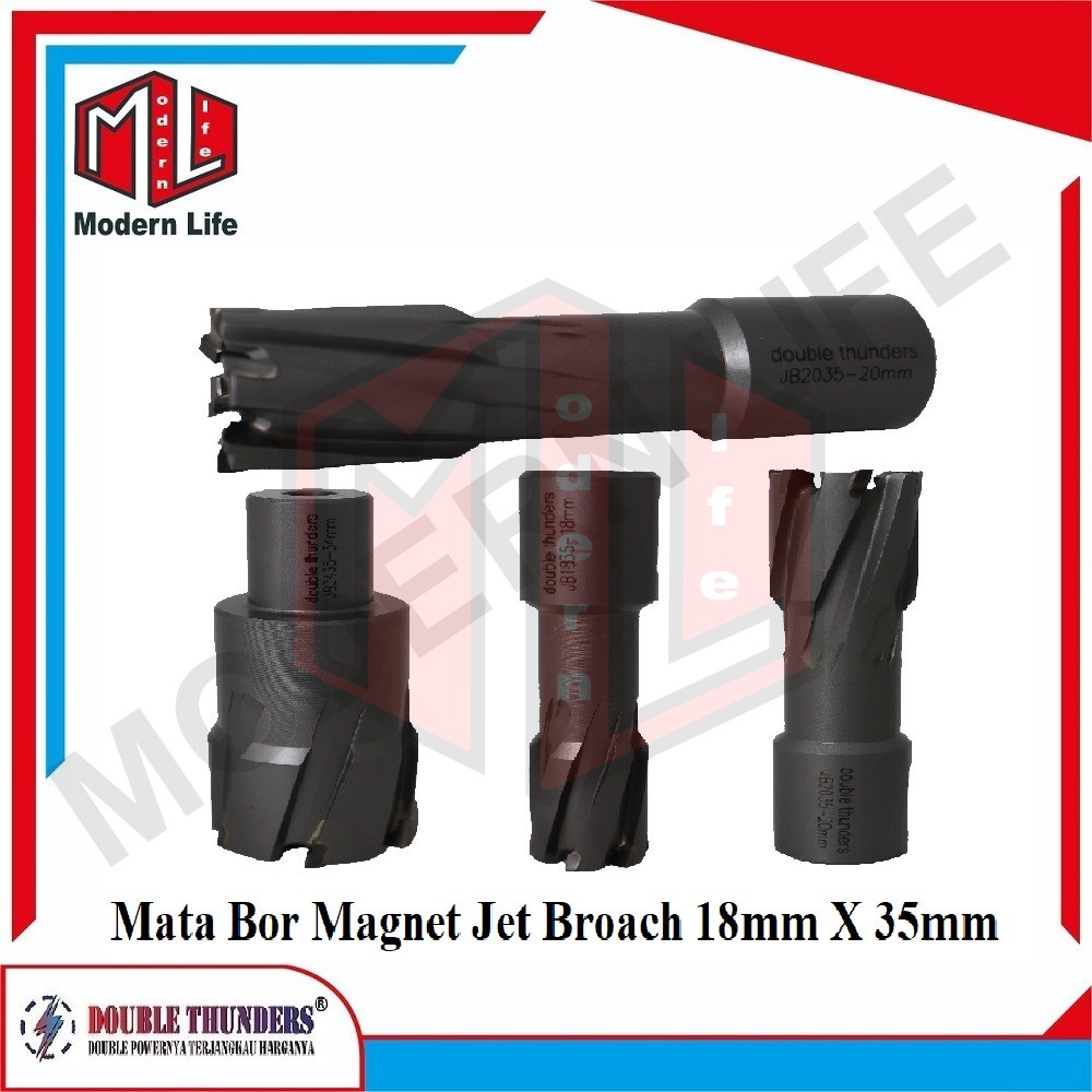 Mata Bor Magnet Jet Broach Jetbroach TCT Cutter 18mm X 35mm ORIGINAL