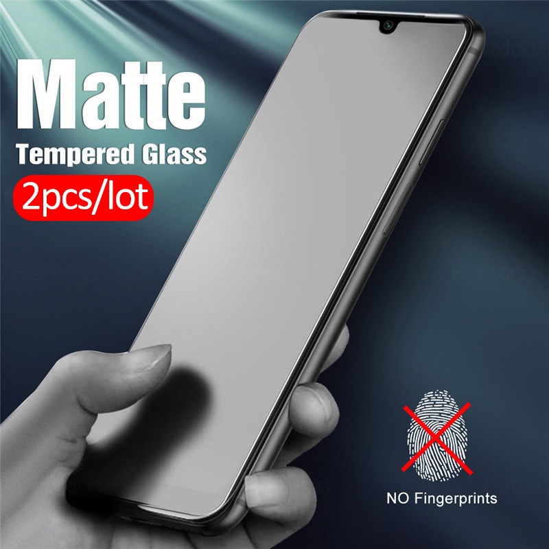 2pcs Pelindung Layar tempered glass frosted Untuk xiaomi mi 10 lite 9 light xiaomi a3 9t pro mi9 mi9t 8 se mi10