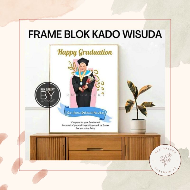 FRAME BLOK KADO WISUDA UK.8R