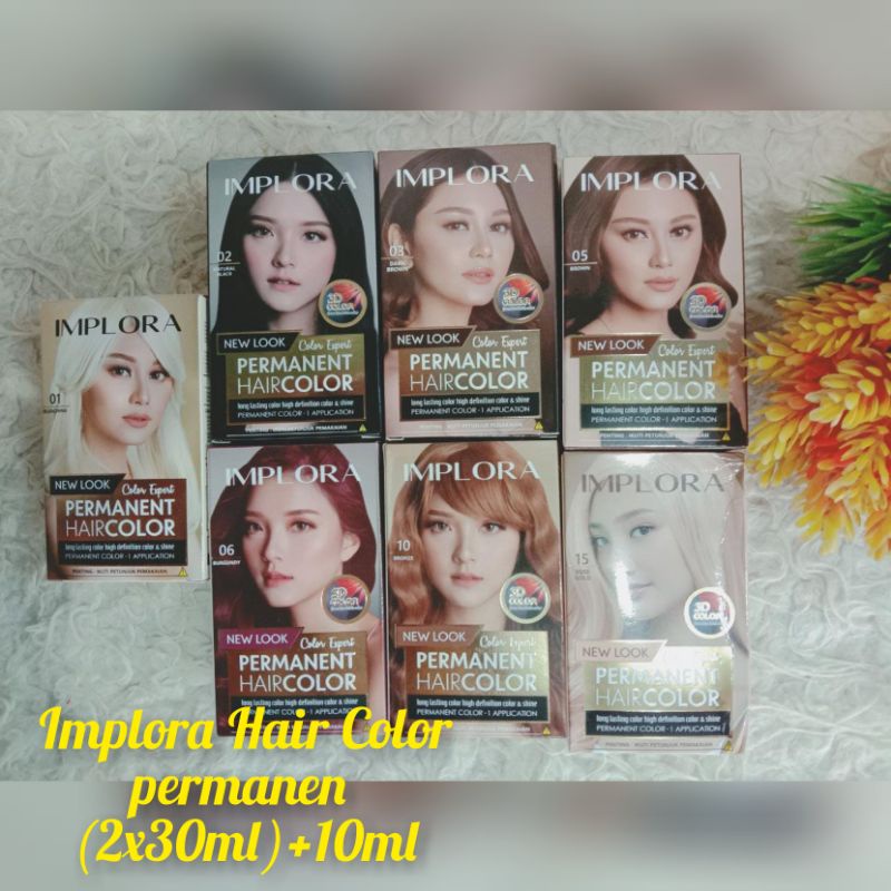 implora permanent hair color/ semir rambut implora/ pewarna rambut/ implora pewarna rambut / implora