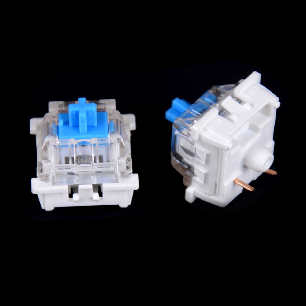 (Hotter) 10pcs Saklar Keyboard Mekanik Switch Biru Untuk Cherry