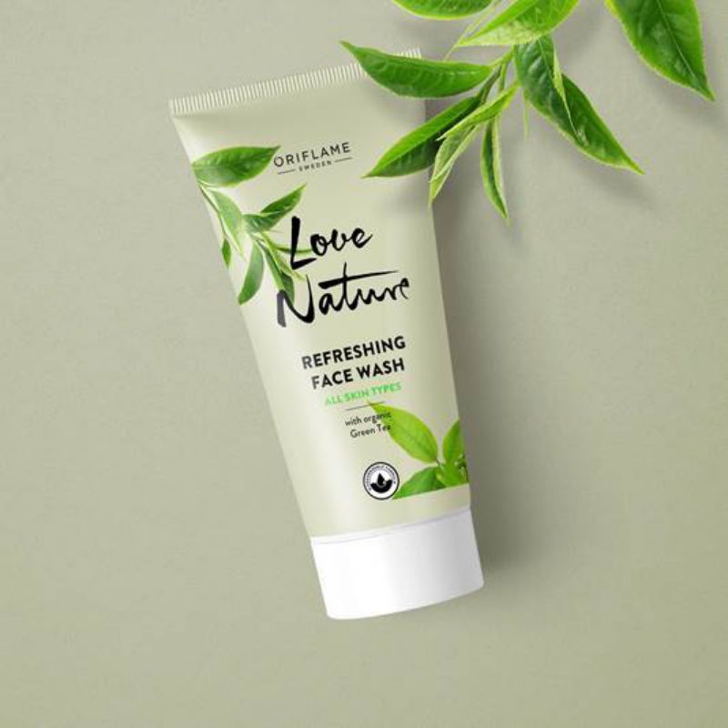 LOVE NATURE REFRESHING FACE WASH WITH ORGANIC POMEGRANATE / WITH ORGANIC STRAWBERRY / WITH ORGANIC TEA TREE / SHOWER PUFF PREMIUM / SHOWER PUF / SPONS BADAN / SPONGE MANDI