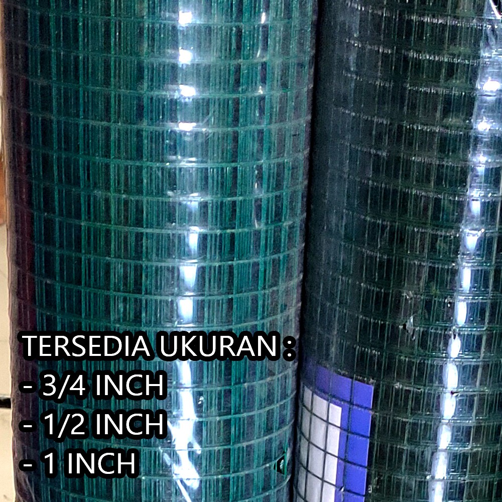 Kawat Loket Hijau / Kawat Loket PVC Anti Karat @10 Meter