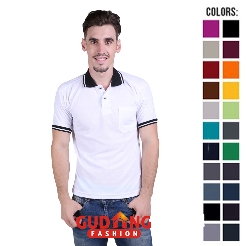 Polo Shirts Pria Lengan Pendek - Banyak Pilihan Warna PLS (COMB)