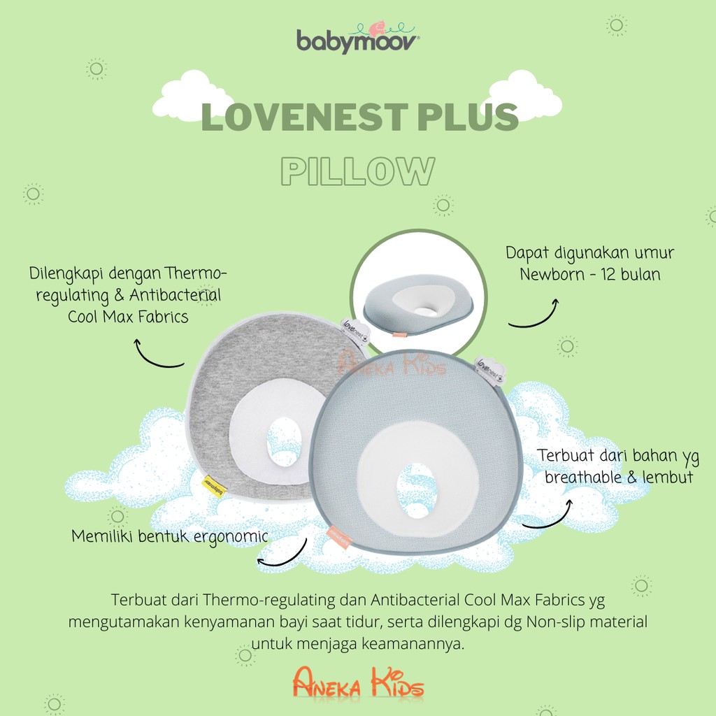 Babymoov lovenest + / bantal bayi