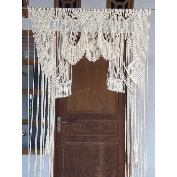 READY STOK) macrame tirai pintu / macrame wall hanging (TP 002)