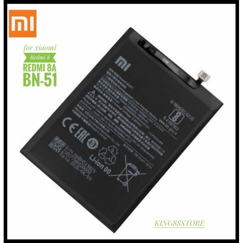 BATTERY BATTERAI BATRE ORIGINAL XIAOMI REDMI 8 REDMI 8 A BN51