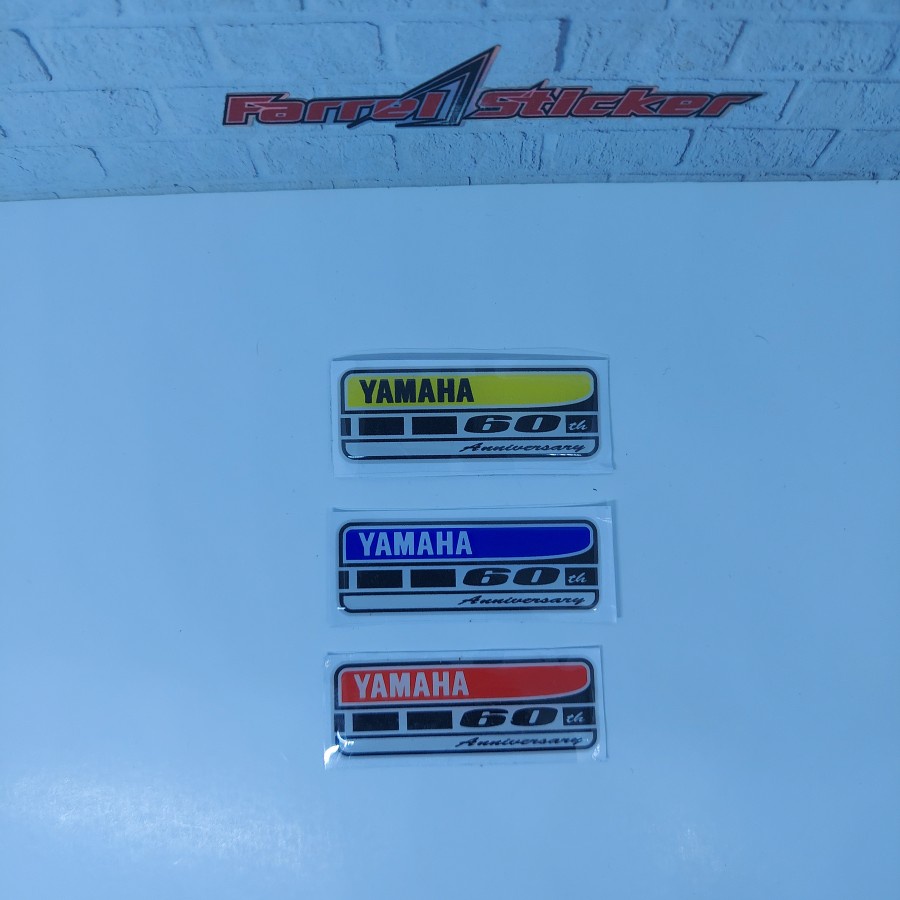 stiker YAMAHA 60 anniversary sticker aerox nmax R15 Timbul