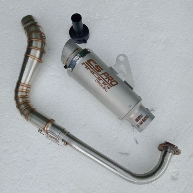 KNALPOT CS PRO RACING ORIGINAL KNALPOT VARIO 125 LED VARIO 150 110 BEAT FI BEAT KARBU SCOOPY NOT RCB