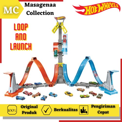 Mainan Lintasan Jalanan Arena Trek Hot Wheels Hotwheels Hotwheel Track Action Loop Launcher Terbaru