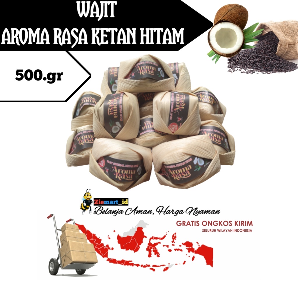 

Wajit / Wajik / Wajid Cililin Wajit Aroma Rasa Ketan Hitam 500gr