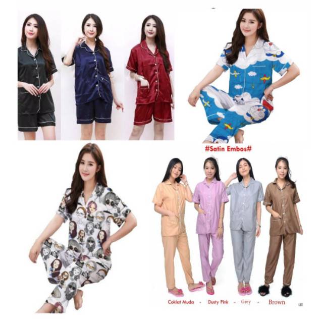 Jual Piyama Baju Tidur Dewasa Indonesiashopee Indonesia