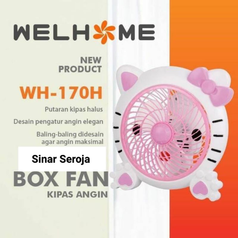 Kipas Angin Karakter WELHOME WH-170H Hello Kitty MURAH