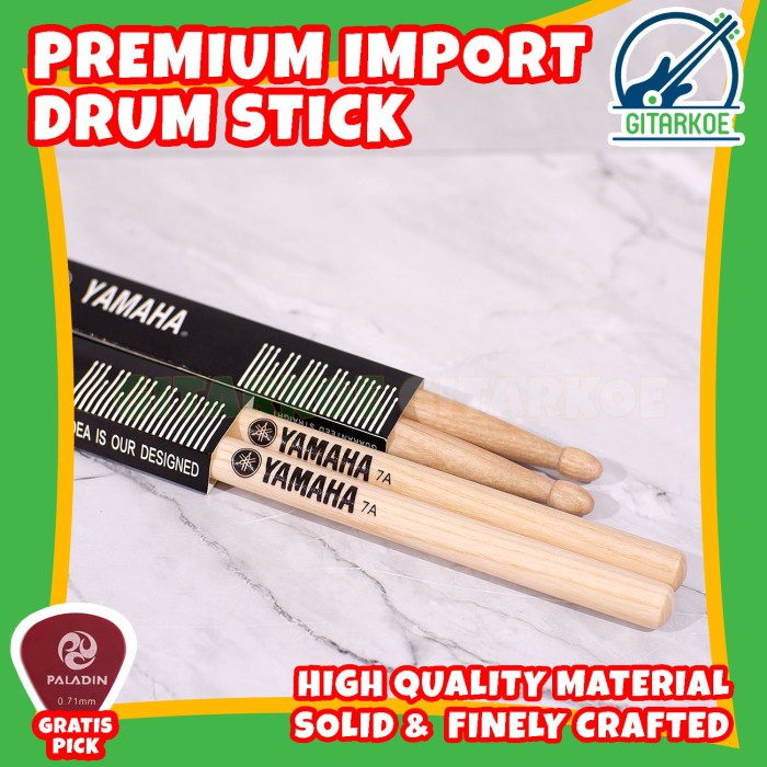 Stick Drum Import Ukuran 5A &amp; 7A High Quality Material Oakwood