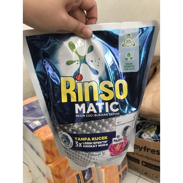 TERMURAH Rinso matic cair plus molto front load 1,45
