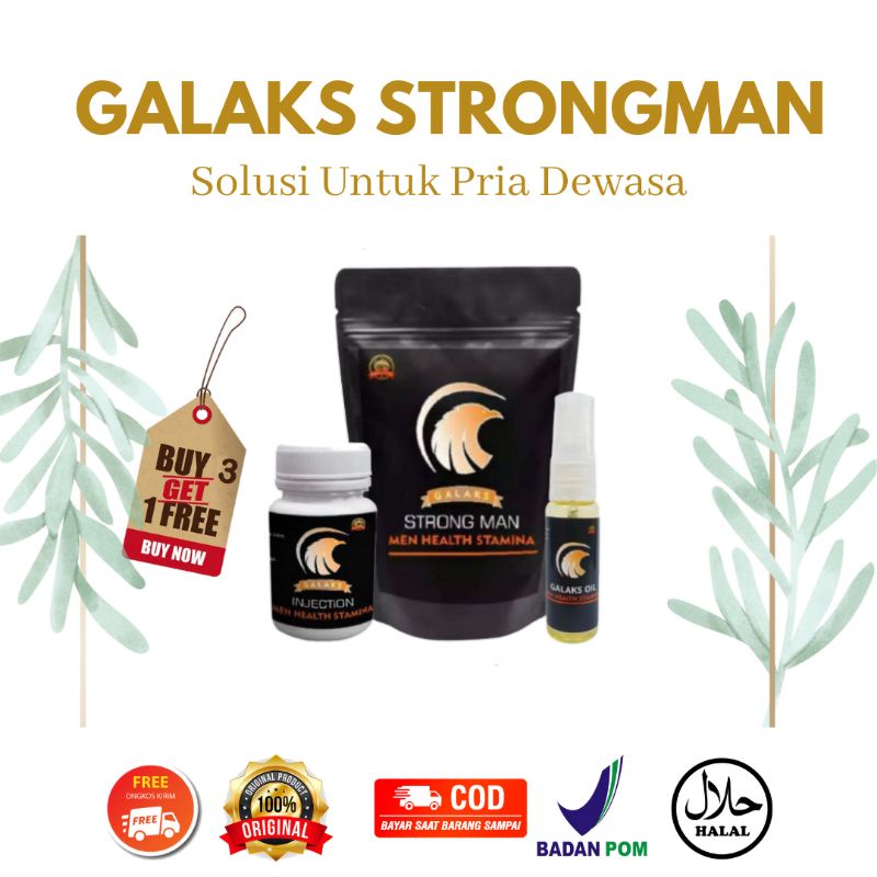 [TERBAIK] GALAKS STRONGMAN Obat Kuat Stamina Pria & Memperbesar Memperpanjang Mr.p