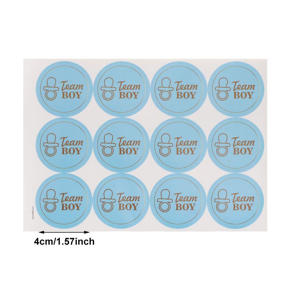 Suyo 120PCS Team Boy/Girl Stiker Kreatif Paket Dekorasi Vote Game Paster Baby Shower