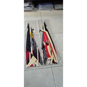 STRIPING STICKER LIS BODY MOTOR HONDA SUPRA X 125 D TAHUN 2006-2007