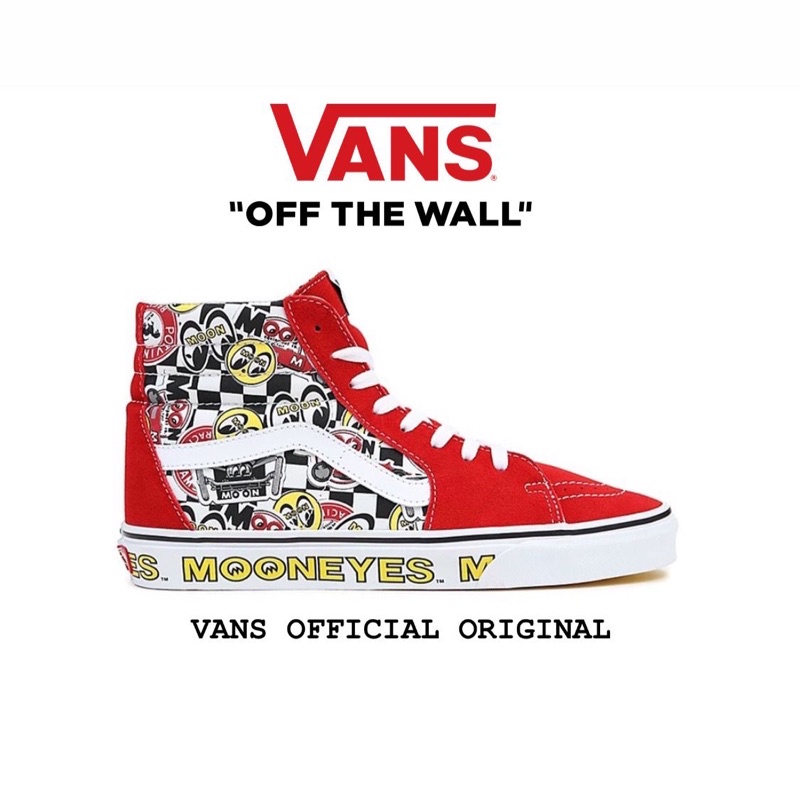 Vans Sk8 Hi X Mooneyes Red Yellow Original