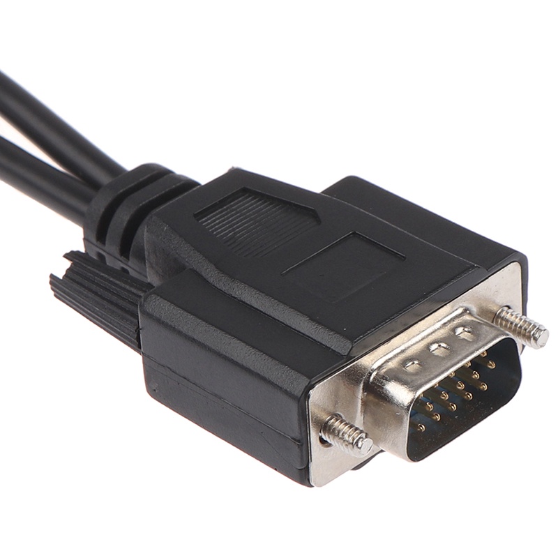 {LUCKID}15Pin VGA male to 2 vga svga female adapter splitter video monitor cable