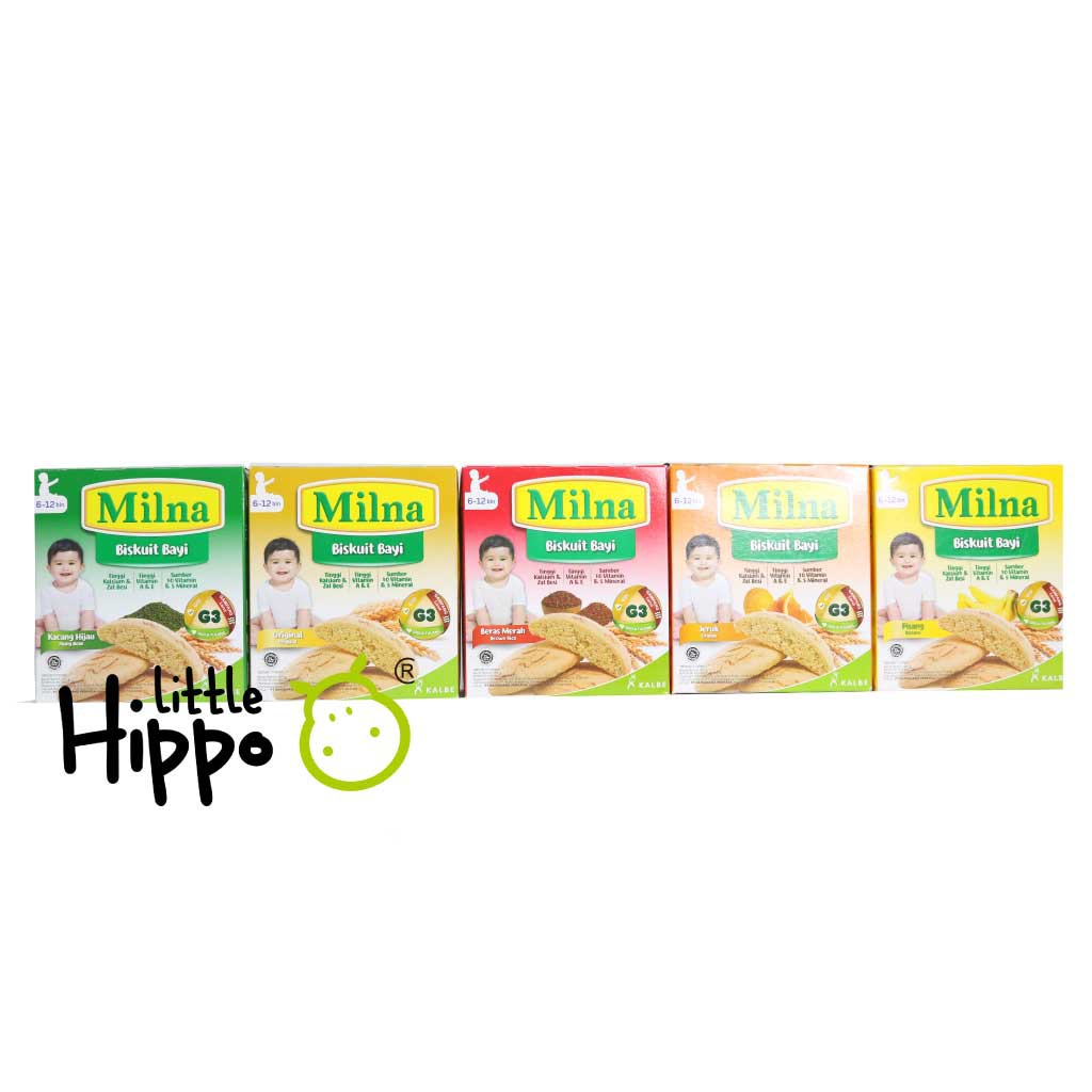 MILNA BISKUIT BAYI 6+ 130g / UNTUK 6 BULAN KEATAS