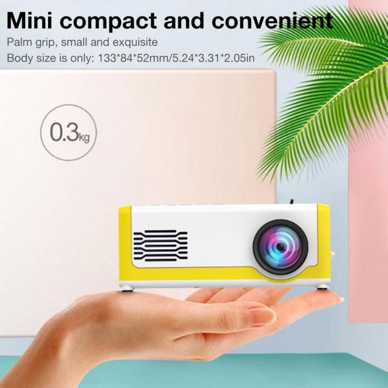 M1 - Portable Mini Home Projector - Proyektor Mini Portabel - Free HDMi Cable untuk Laptop/PC/DVD Player