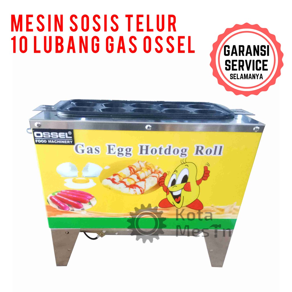 Mesin Sosis Telur 10 Lubang Gas (Sostel) OSSEL