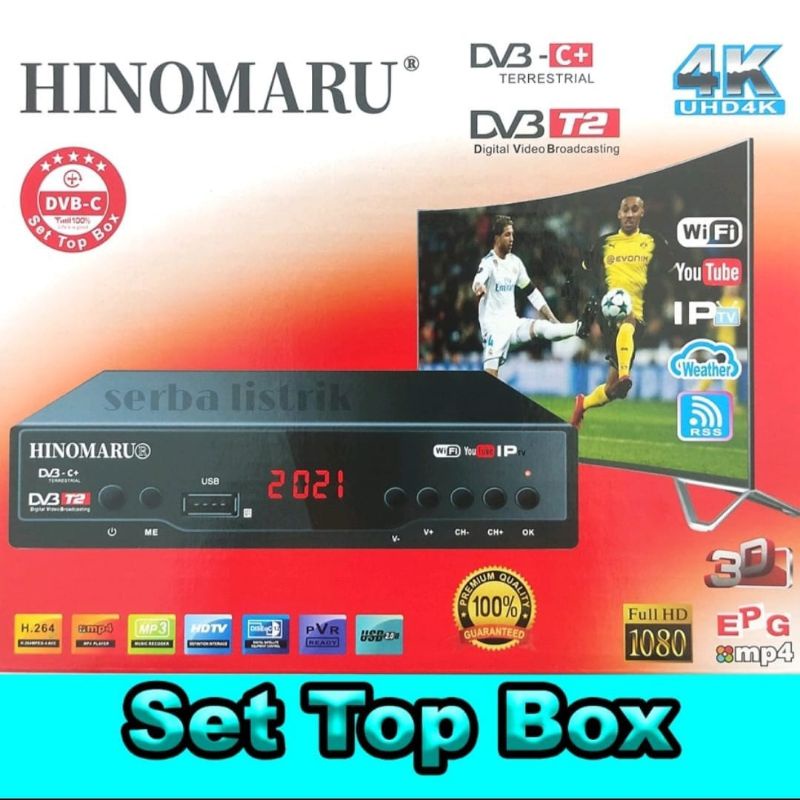 Set Top Box Komplit Hinomaru - Antena Digital TRM