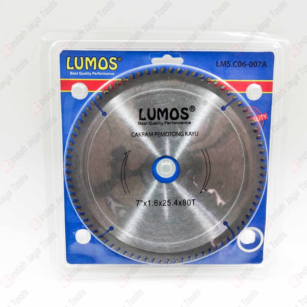 LUMOS 7 X 80T Circular Saw Blade - Mata Pisau Potong Gergaji Kayu Wood