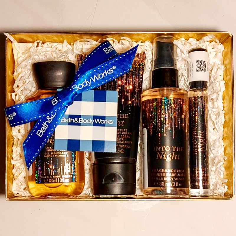 BBW INTO THE NIGHT GIFT SET PAKET FULLSIZE BATH &amp; BODY WORKS ITN