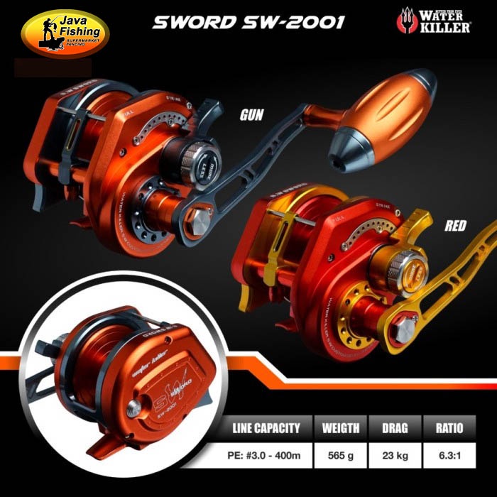 REEL OVERHEAD WATER KILLER SWORD SW 1001 2001