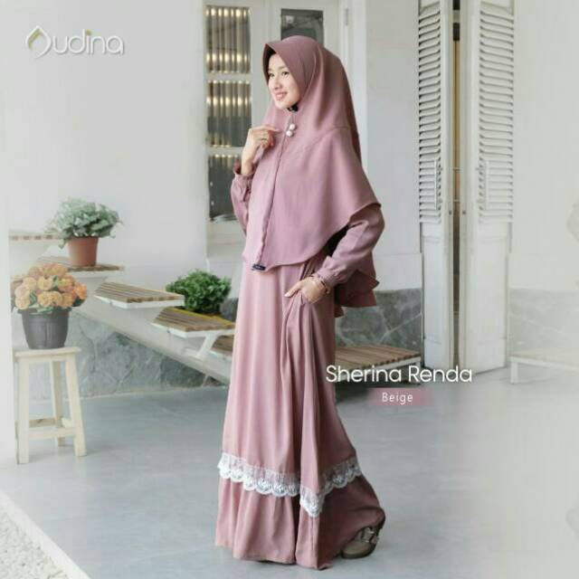 Gamis Audina Sherina Renda gamis plus khimar by ori Audina