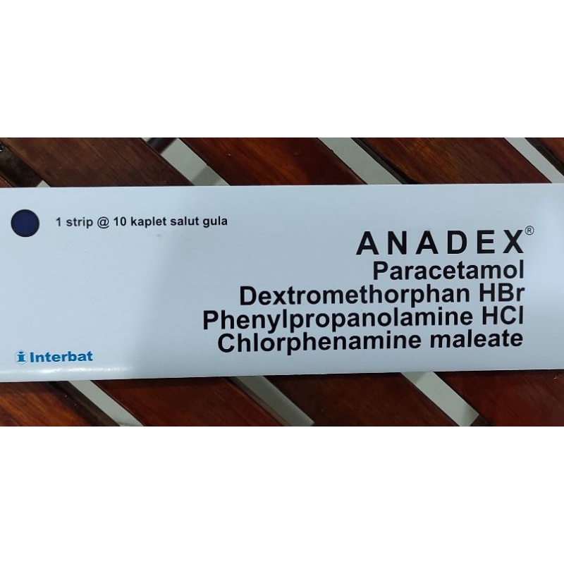 Anadex Tablet Isi 10 TAB / Obat Flu / Demam / Sakit Kepala / Hidung Tersumbat / Bersin-bersin