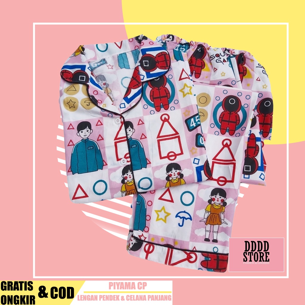 PIYAMA WANITA LENGAN PANJANG / BAJU TIDUR WANITA KATUN MOTIF TERBARU CP/PP