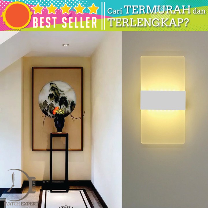 COD Lampu Hias Dinding LED Ukuran 29 x 11 cm Corridor Light 6W Warm White