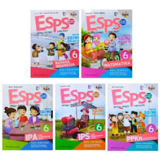 Buku Esps Matematika Bahasa Indonesia Ipa Ips Ppkn Kelas 6 Sd Mi Kurikulum 2013 Shopee Indonesia