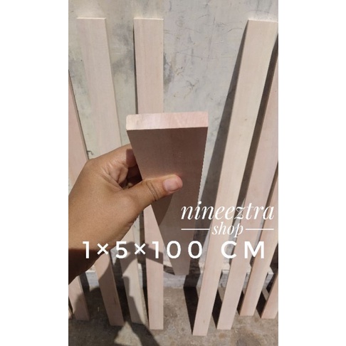 kayu reng mahoni 1×5×100 cm kayu stick kaso kayu mahoni