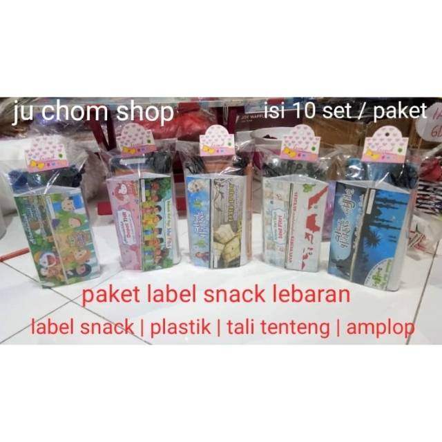 

Label snack ultah , label snack lebaran