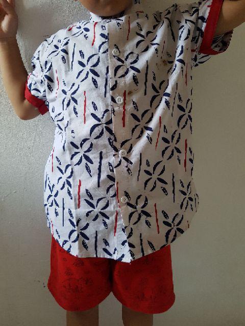 Couple Batik Anak Cewek Cowok By Rayhan Batik