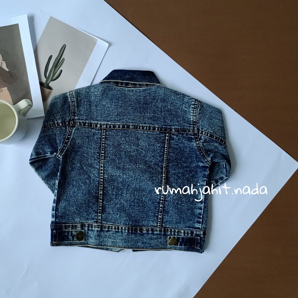 Jaket jeans anak sanwash