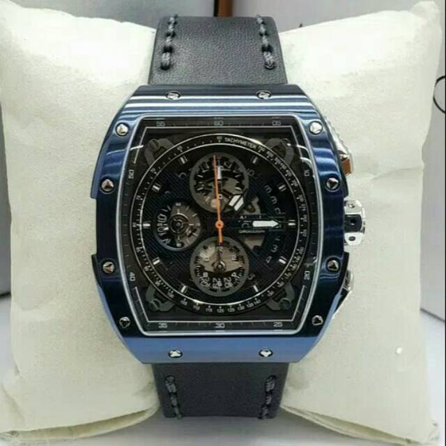 JAM TANGAN PRIA ALEXANDRE CHRISTIE AC 6411 BLUE BLACK